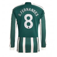 Manchester United Bruno Fernandes #8 Auswärtstrikot 2023-24 Langarm